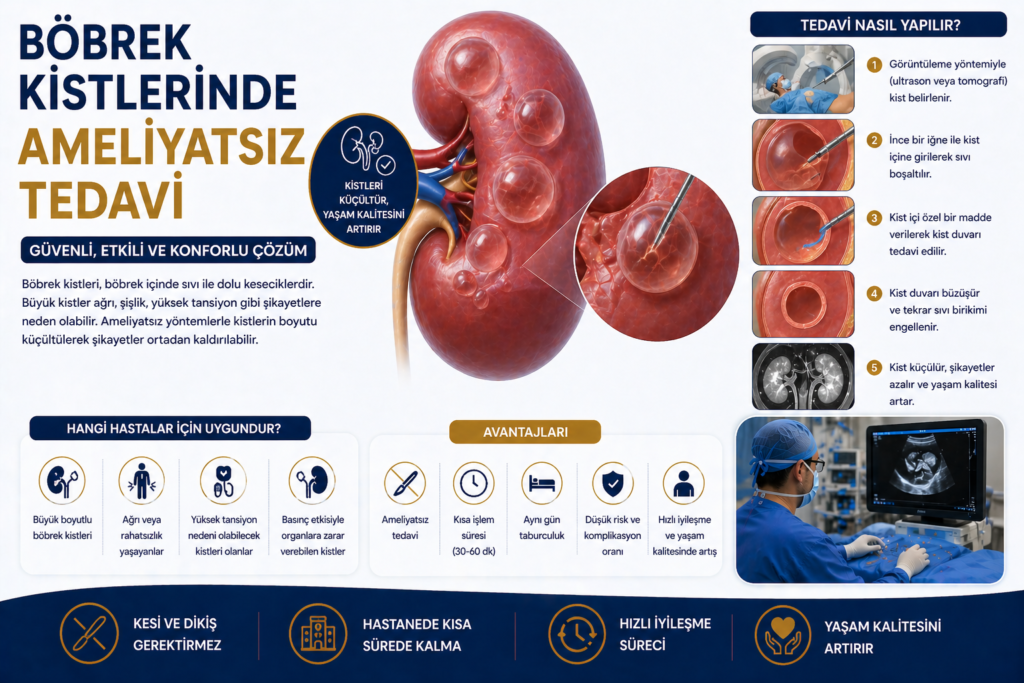 Böbrek Kistlerinde Ameliyatsız Tedavi